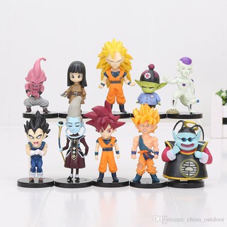 Đồ Chơi: 10 Mô Hình Nhân Vật Trong Truyện Dragon Ball - Có Giá Đỡ M02