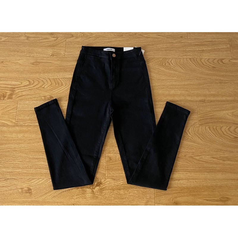 Quần Jeans Skinny Đen Trơn Kancan Xuất Xịn- MÓM STORE