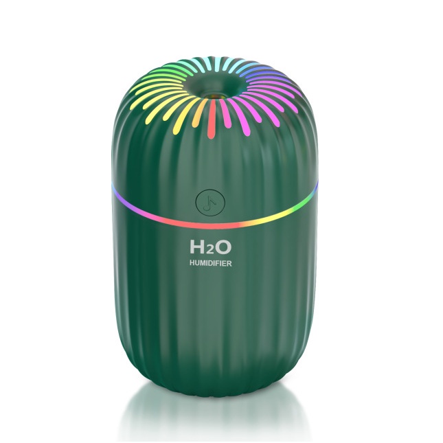 Máy Xông Tinh Dầu H2O Xe Hơi Máy Phun Sương Tạo Độ Ẩm H20 A7 300ml Xông Tinh Dầu Phòng Ngủ Đèn Led 7 Màu