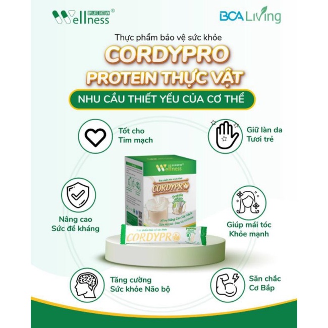 Thực phẩm Protein thực vật Cordypro