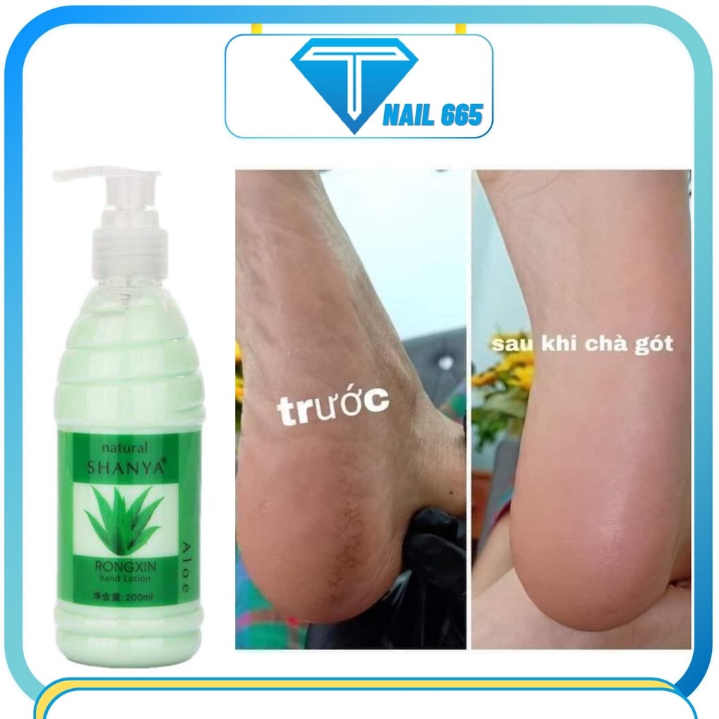 Kem mềm da XINA 200ml hỗ trợ làm móng nail trà gót chân , Mềm da nail chai có vòi