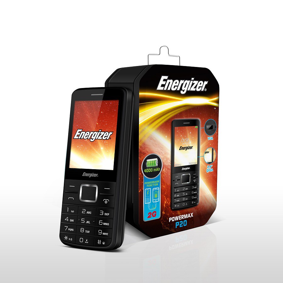 Điện thoại Energizer P20 - Pin 4000 mAh - Sạc cho thiết bị khác - Hàng chính hãng | BigBuy360 - bigbuy360.vn