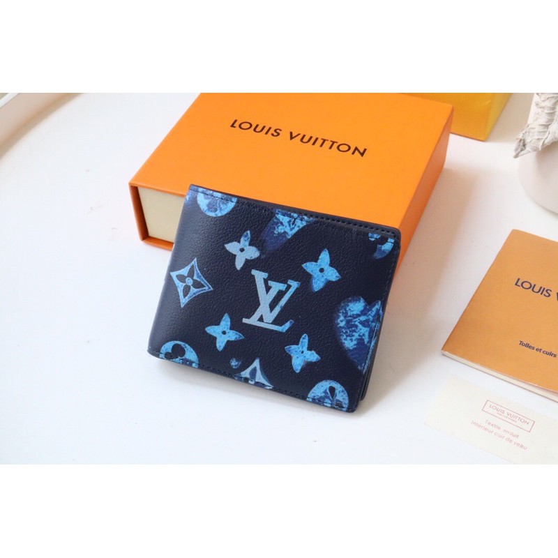 Ví/bóp thời trang cho nam thương hiệu Louis Vuitton LV Slender da thật cao cấp