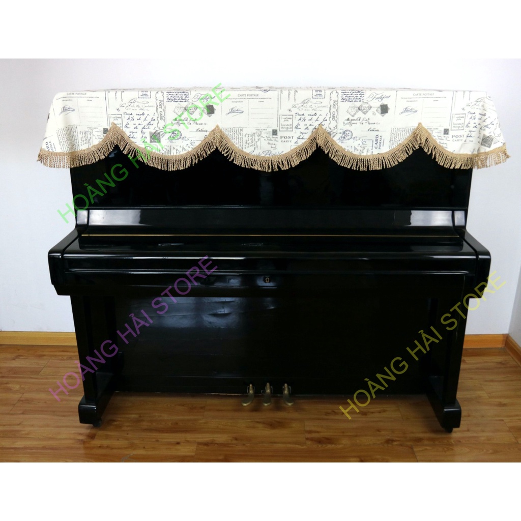 Khăn phủ đàn piano cơ, khăn phủ đàn piano điện tử 88 phím sang trọng chống bụi, chống xước