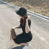 Đầm body thun gân
