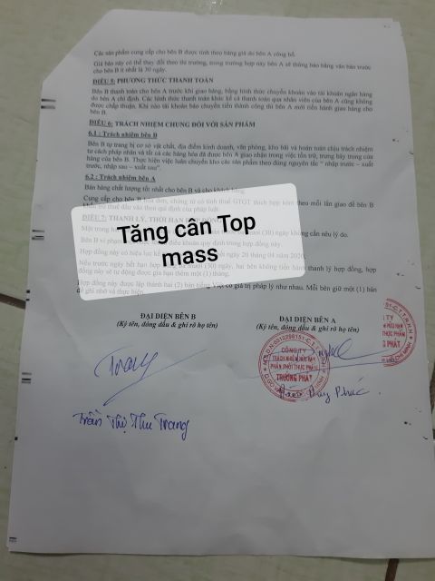 Sữa bột tăng cân Top mass gold