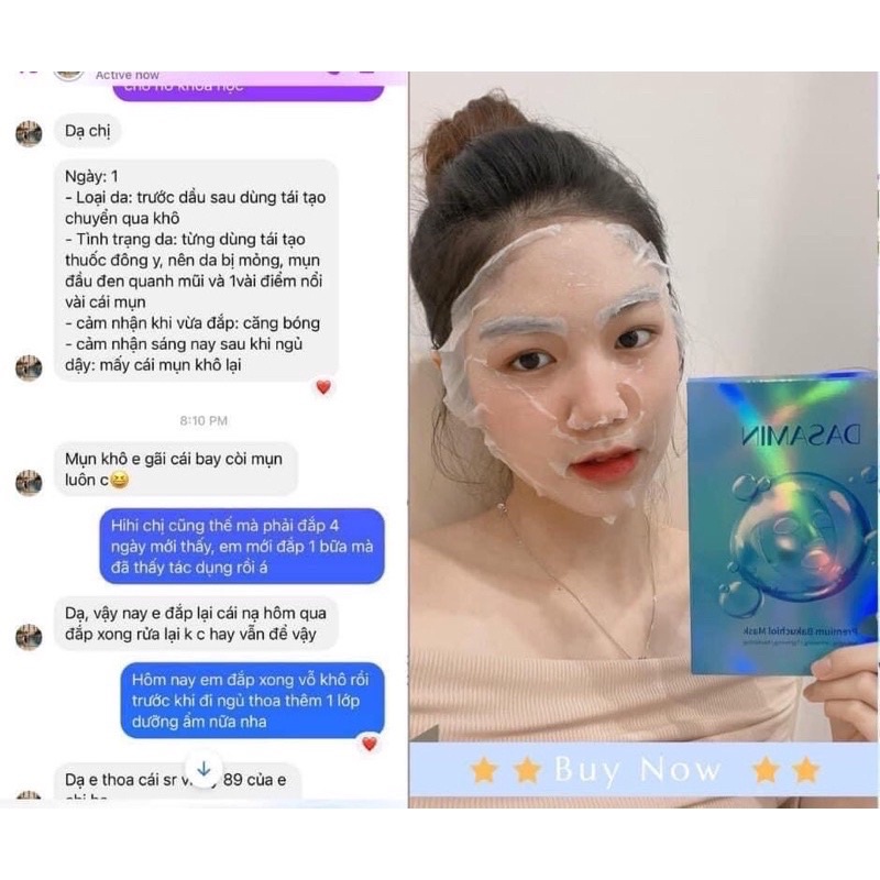 Mặt nạ cao cấp dưỡng trắng Premium Bakuchiol Dasamin mask