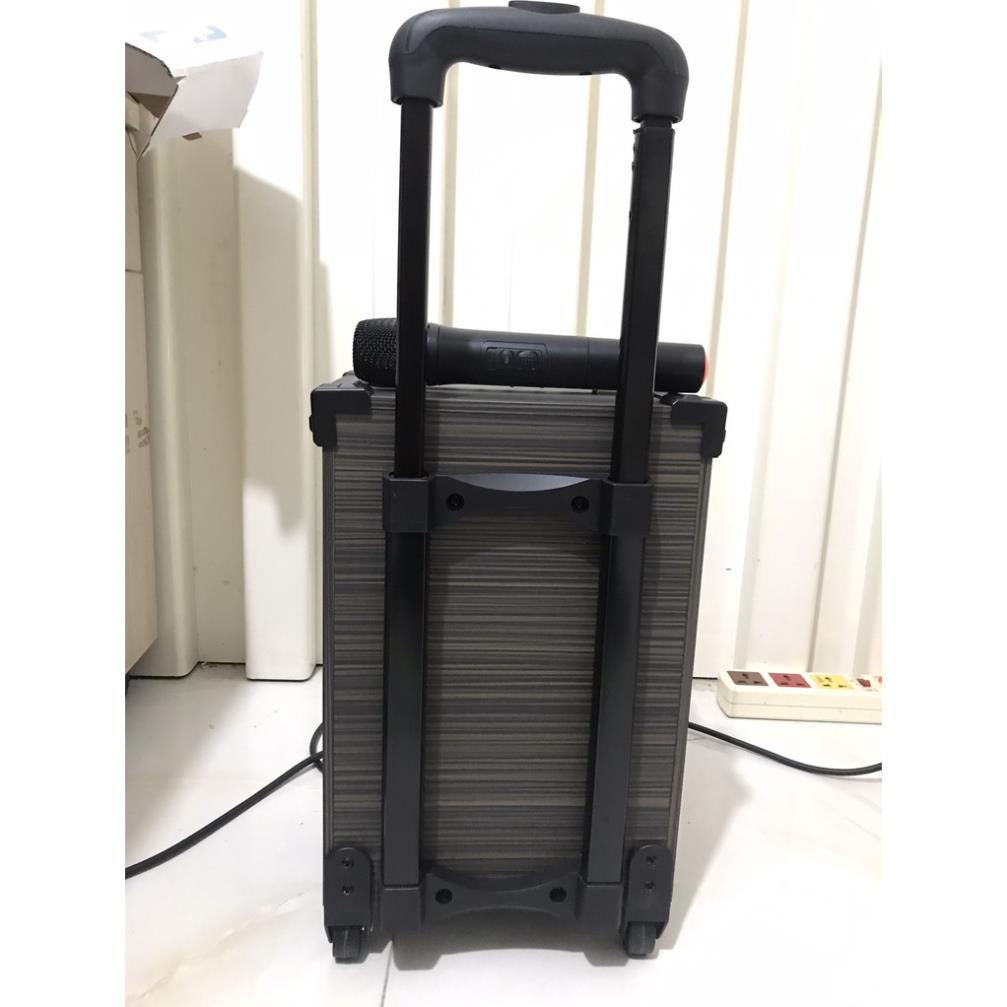 Loa kéo bluetooth Ontekco 8001 bass 20 di động Tặng kèm 1 mic không dây,Thùng gỗ cao cấp - Bảo hành 12 tháng chính hãng