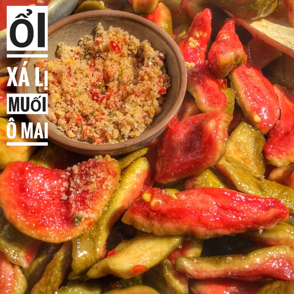 Ổi Xá Lị (Ổi Ruột Hồng) Sấy Muối Ô Mai Lon 500Gram &amp; Lon 300Gram