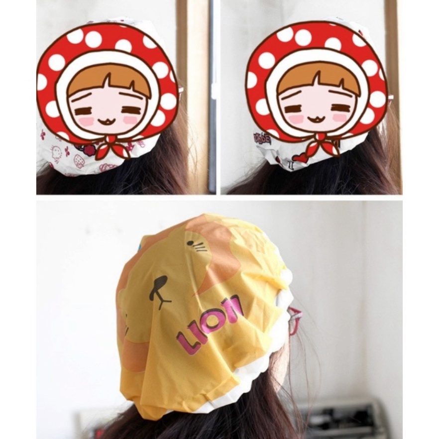 Mũ gội đầu người lớn, mũ đội khi gội đầu khi tắm cho các chị - Duonghieu6789