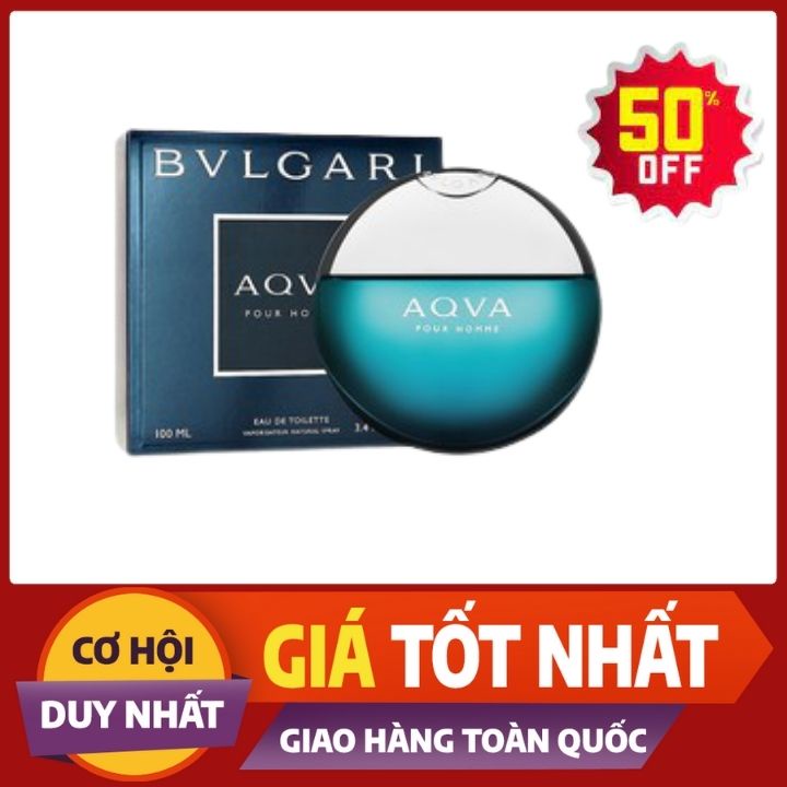 Nước Hoa aqua Nam Nữ AQVA EDT 100ml, trẻ trung lưu hương 7 đến 10h