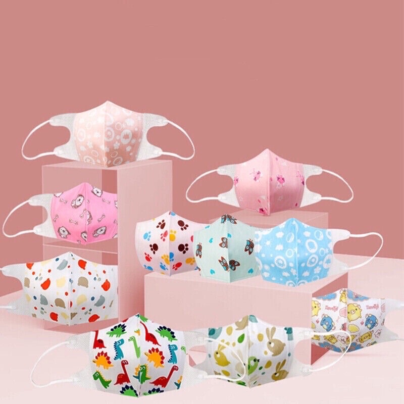 Set 5c Khẩu trang 3D kháng khuẩn cho bé