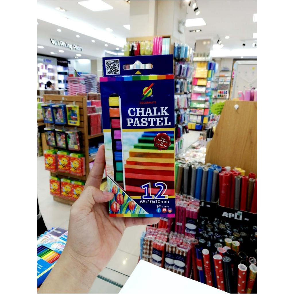 Hộp Giấy 12 Cây Phấn Màu Cm-Chapas-12C - COLORMATE CO., LTD