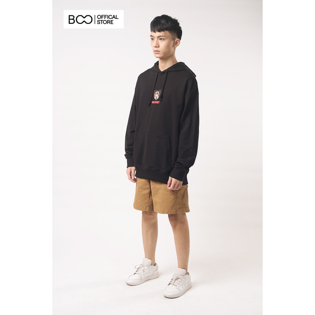 Áo Hoodie Nỉ Có Mũ Nam Nữ Unisex BOO Dáng Rộng In Graphic Mickey Skateboarding Cao Cấp Màu Đen | BigBuy360 - bigbuy360.vn