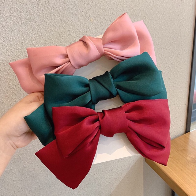 [Mã FAMARAL1 giảm 10K đơn 50K]Kẹp nơ lụa