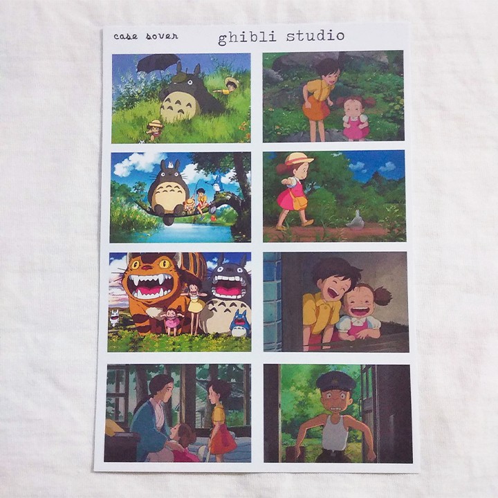 Set Sticker chủ đề Ghibli Studio trang trí Bullet Journal / Planner - Case Sover