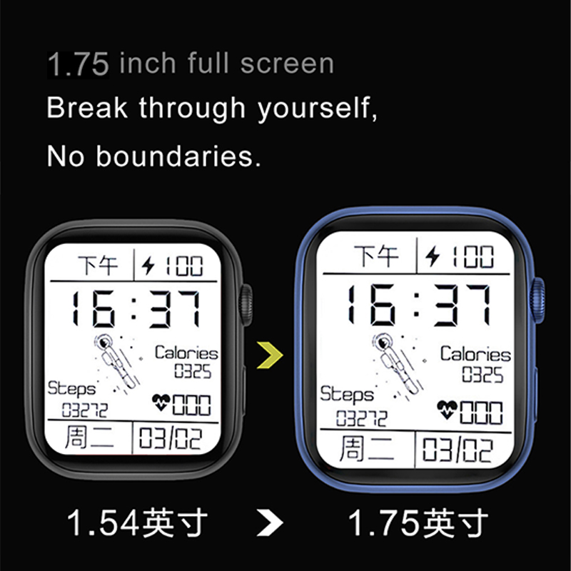 Đồng hồ thông minh IWO nguyên bản FK99Plus series 6 nam nữ 44MM màn hình vuông 1,75 inch Bluetooth gọi điện sạc không dây theo dõi huyết áp nhịp tim Nâng cấp IOS Android FK88