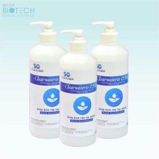 Gel rửa tay khô Clearwateris dung tích 500ml, 1L