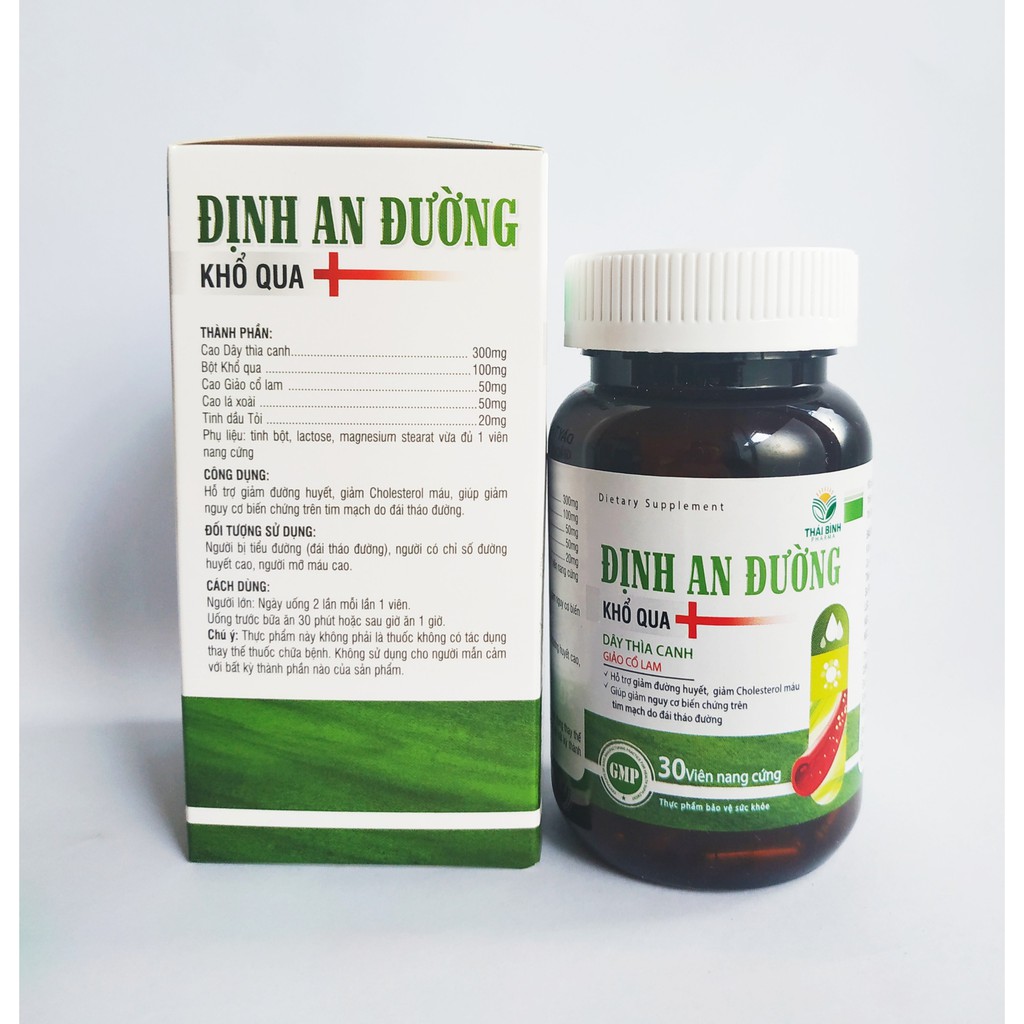 Định An Đường - Giúp Hạ Nhanh Đường Huyết - Giảm Biến Chứng Bệnh Tiểu Đường Type 1 Và Type 2, Giảm Cholesterol Trong Máu