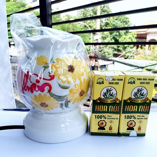 COMBO 30 CHAI TINH DẦU TRÀM TẶNG 15 ĐÈN XÔNG