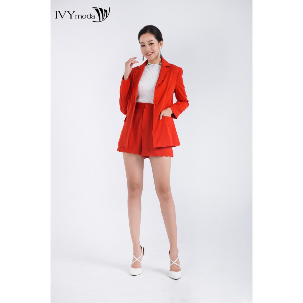 [NHẬP WABRTL5 GIẢM 10% TỐI ĐA 50K ĐH 250K ]Áo Vest Nữ cổ cách điệu thiết kế IVY moda MS 67M4894