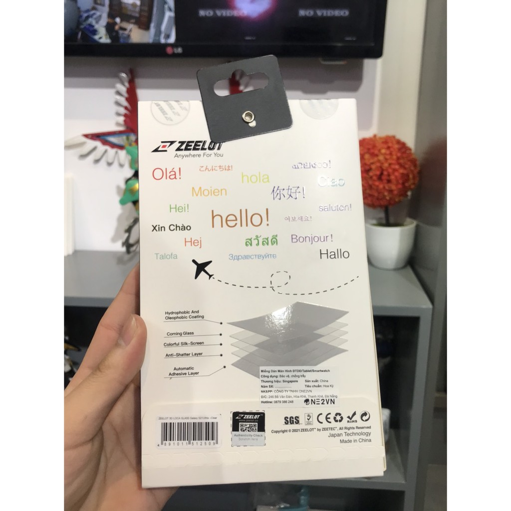 Kính Cường Lực Zeelot 3D UV Samsung Galaxy S21 / S21+ / S21 Ultra - Hàng Chính Hãng