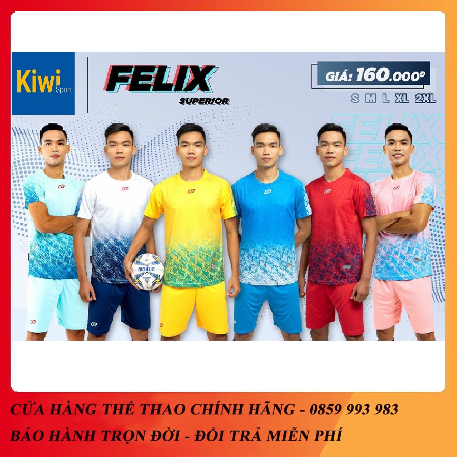 Áo Bóng Đá Thiết Kế FELIX Chính Hãng SUPERRIOR 6 Màu