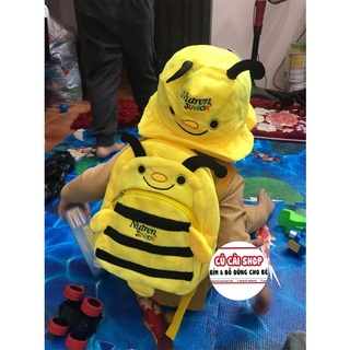 Set balo kèm mũ ong vàng