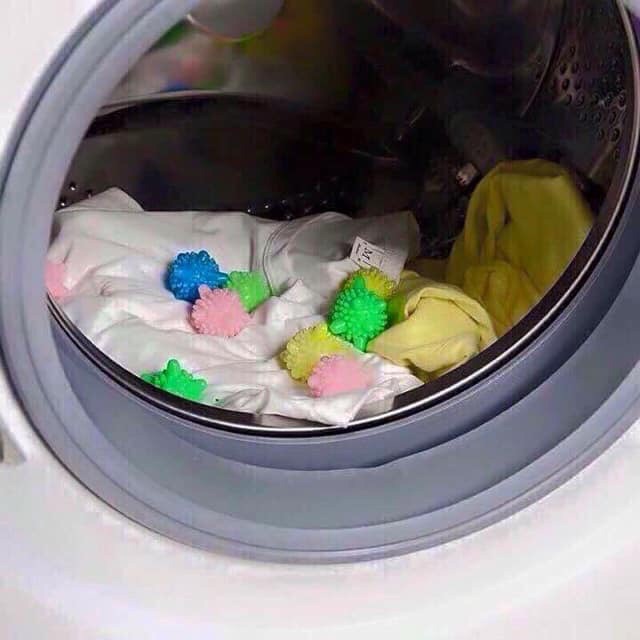 Combo 10 quả cầu gai giặt quần áo - giao màu, mẫu ngẫu nhiên