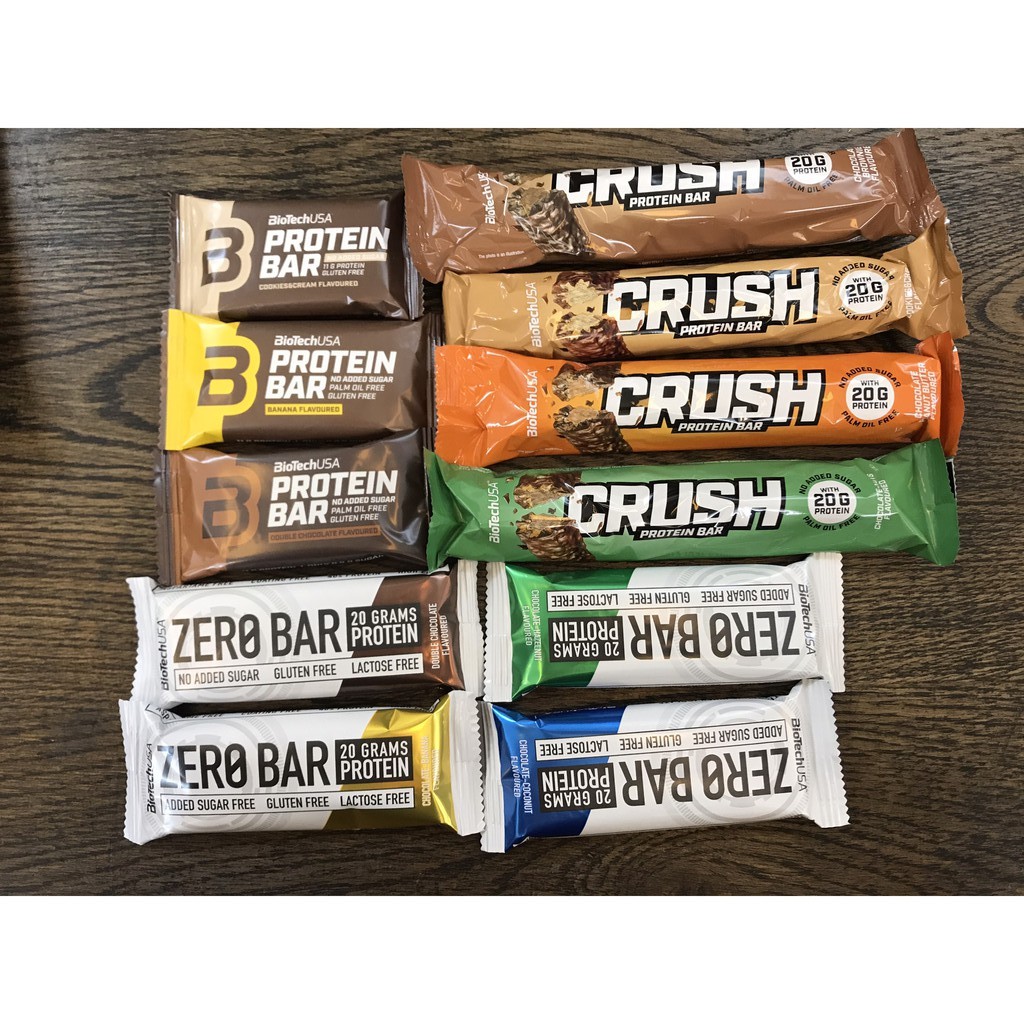 Thanh Bánh Protein Zero Bar BiotechUSA 50g Có Nhiều Vị