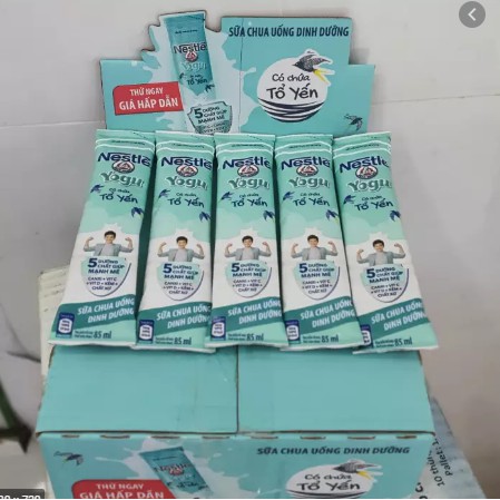 Sữa chua uống dinh dưỡng tổ yến Nestle YOGU thanh 85g