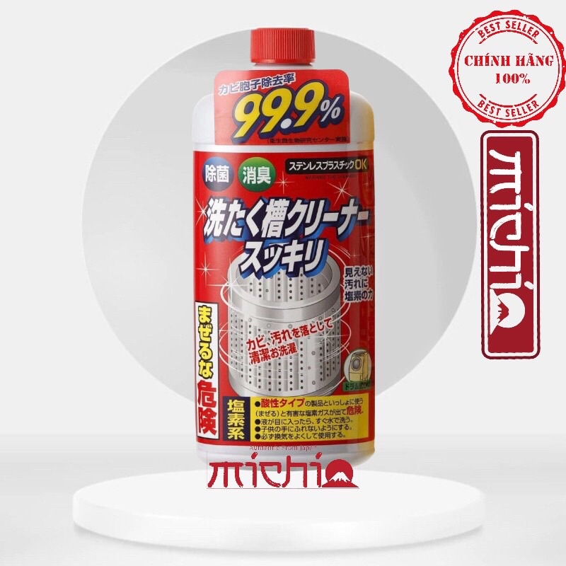 Chai Nước Tẩy Lồng Máy Giặt Nhật Rocket 550g Nội địa Nhật Bản