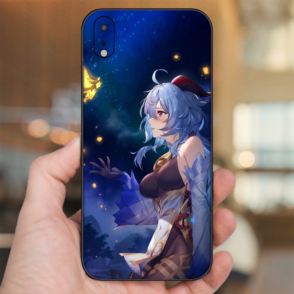 Ốp lưng iPhone Xr dẻo đen cạnh vuông in hình Ganyu Genshin Impact