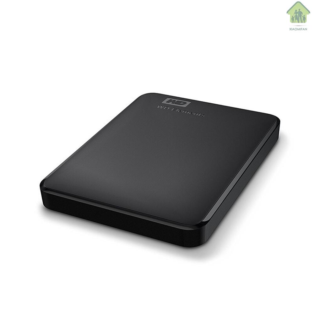 NA WD Elements 2.5 inch Mobile HDD 500G USB 3.0 High Speed Mobile Hard Disk Portable Shockproof External Hard Drive WDBUZG5000ABK