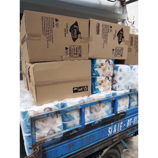 Giấy Vệ Sinh E'Mos Classic Xanh 2 Lớp (Lốc 10 Cuộn)