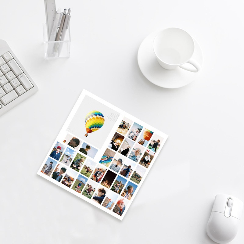Tmdbyx Set 30 Tấm Thẻ Hình Nhóm Nhạc Bts