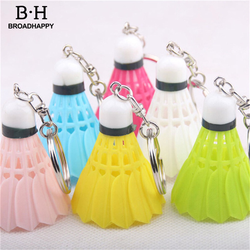 Broadhappy Móc Khóa Hình Quả Cầu Lông mini Có Dây Treo Trang Trí Ba Lô
