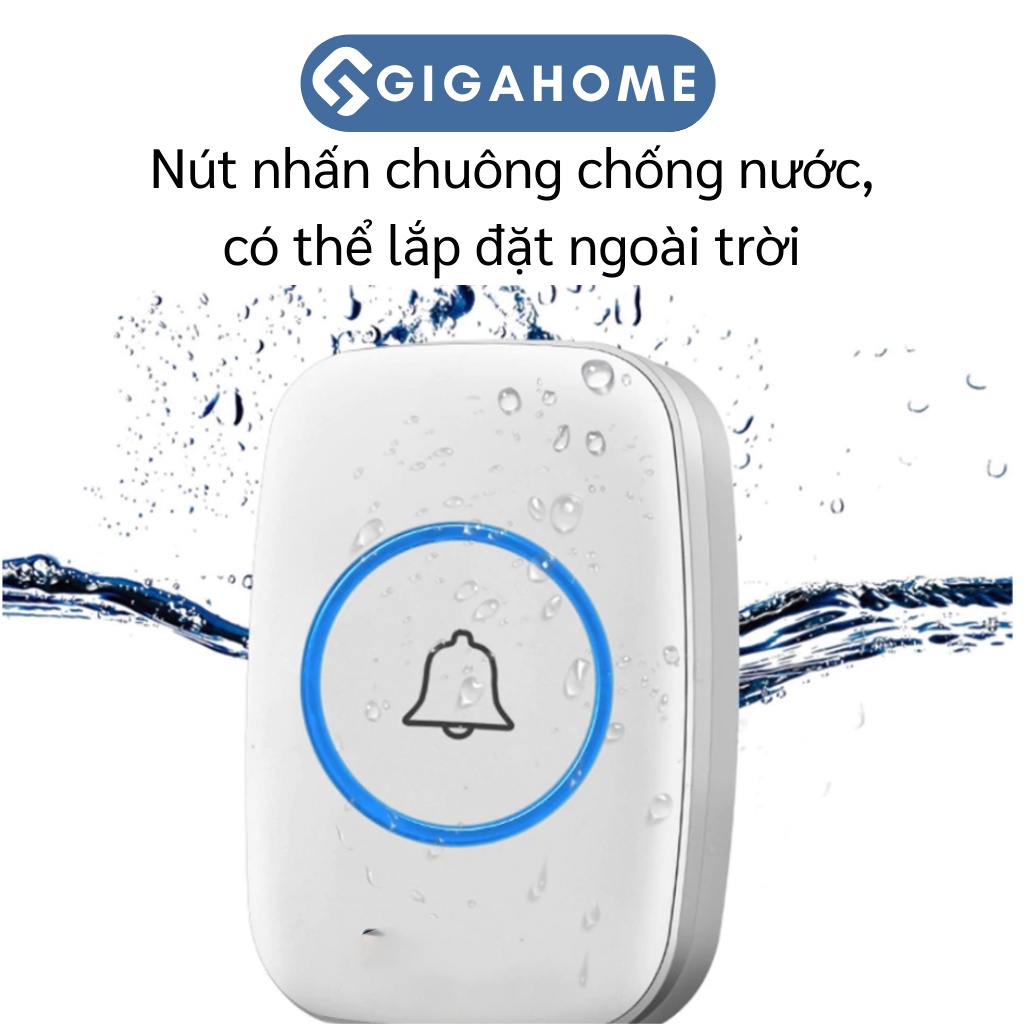 Loại 2 Chuông Cửa Không Dây GIGAHOME Khoảng Cách 300m Cao Cấp 9473