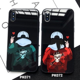 [ Freeship từ 50K] Ốp kính hình đôi nam nữ cá tính - iPhone 6/6S - 6 Plus/ 6S Plus - 7/ 8 - 7Plus/  Plus - X/ XS/ XS Max