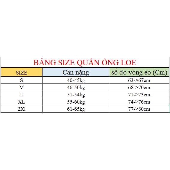 QUẦN LOE THẦN THÁNH HÁCH CHÂN HÀNG LOẠI 1