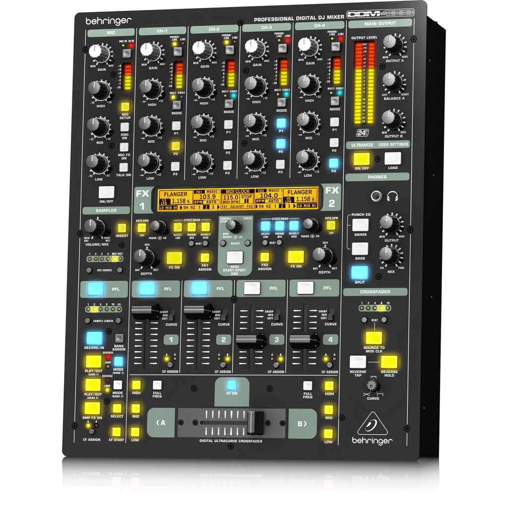Mixer DJ Kỹ thuật số 5 kênh DDM 4000 Behringer - Hàng Chính Hãng