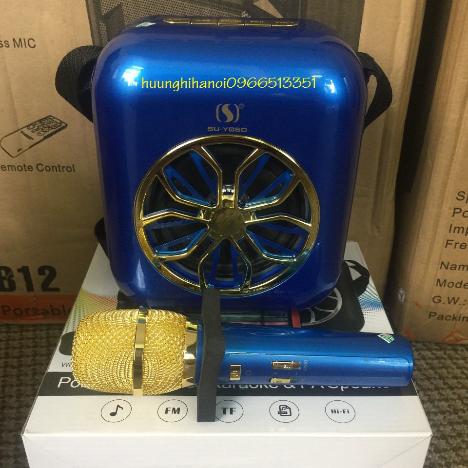 Loa hát karaoke hay mini giá rẻ, loa karaoke mini hát hay, âm thanh cực lớn TẶNG 1 micro không dây sạc pin cao cấp