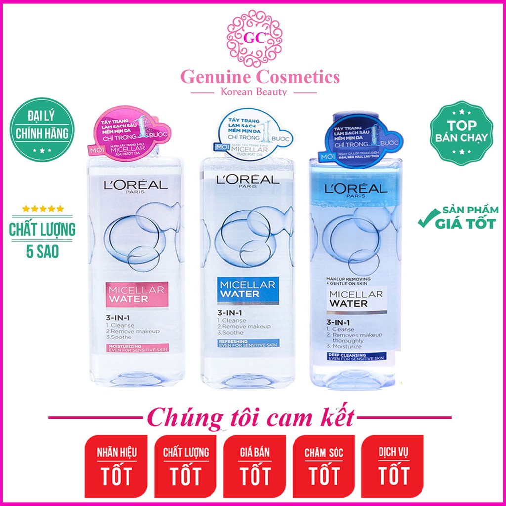 Nước Tẩy Trang Loreal - Loreal 3 In 1 Micellar 400ml | BigBuy360 - bigbuy360.vn