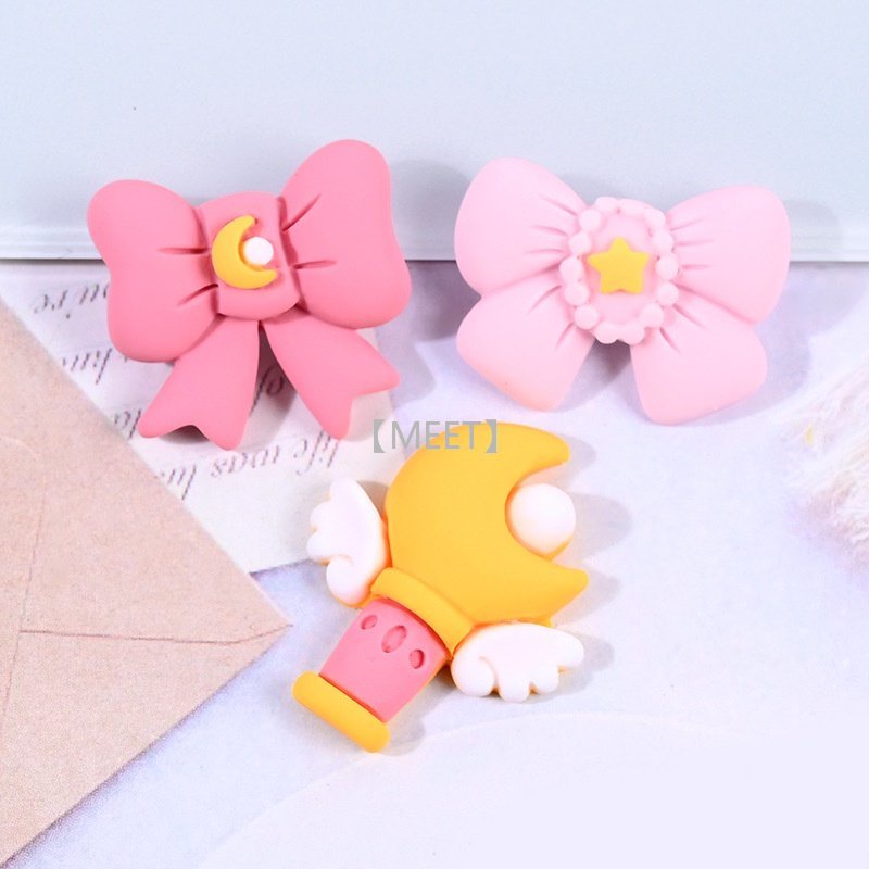 [Met] 1 Cái / Túi Hình Nơ Nhựa Resin Làm Đồ Trang Sức Thủ Công DIY