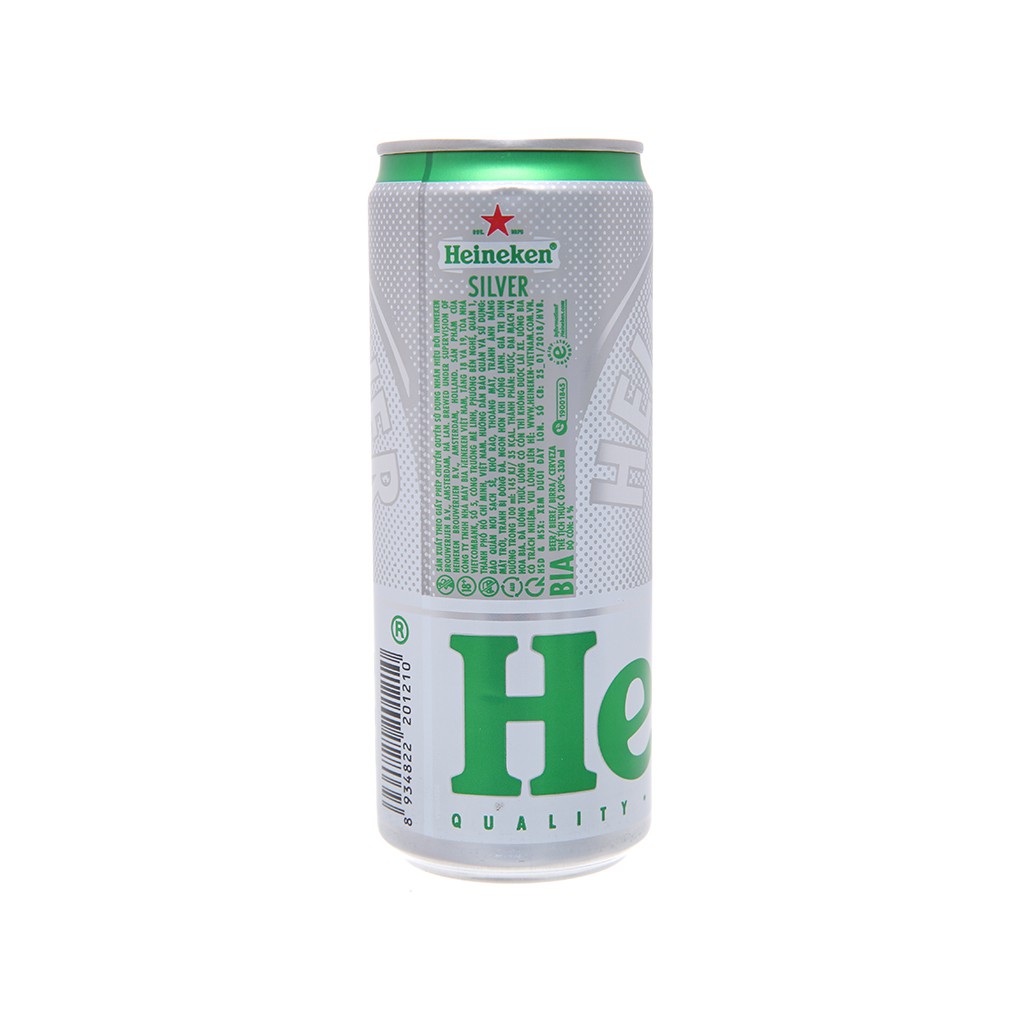 Thùng 24 lon bia Heineken Silver 330ml