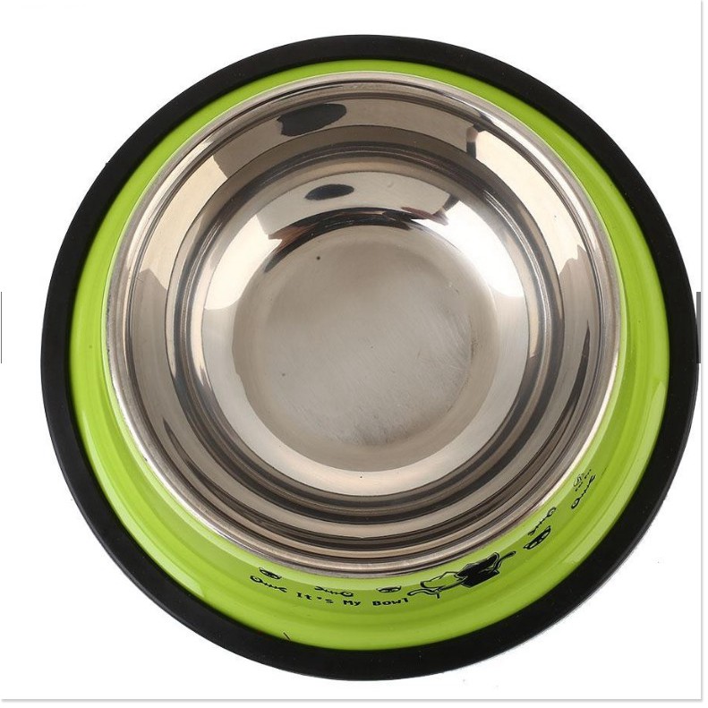 Chén Bát đựng thức ăn Inox màu chống trượt không gỉ