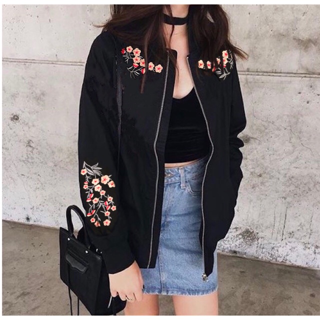 Áo Bomber thêu hoa siêu chất | BigBuy360 - bigbuy360.vn