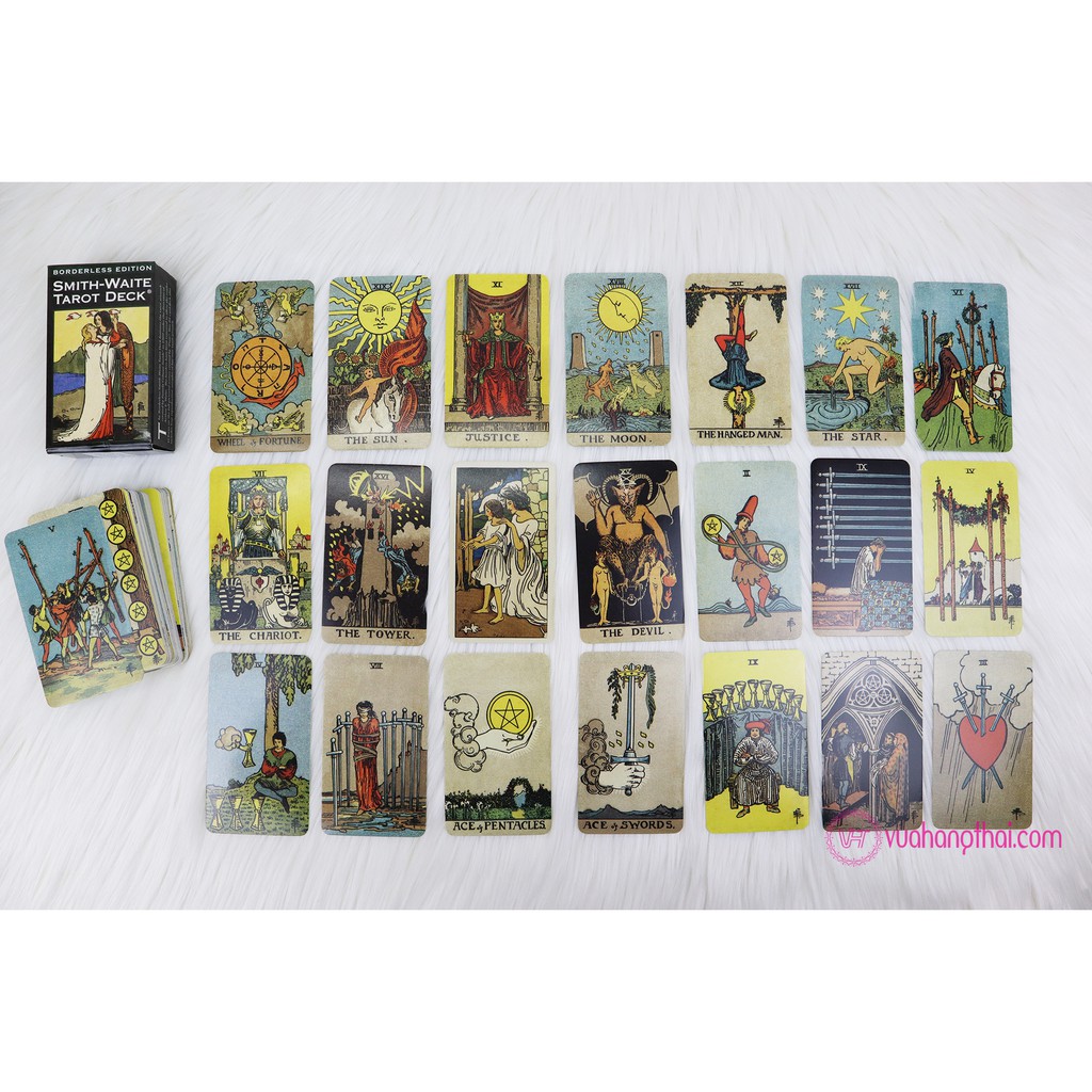 [Mã LIFE20KALL giảm 10% đơn 50K] Bộ bài bói Smith Waite Tarot Deck – Borderless Edition cao cấp