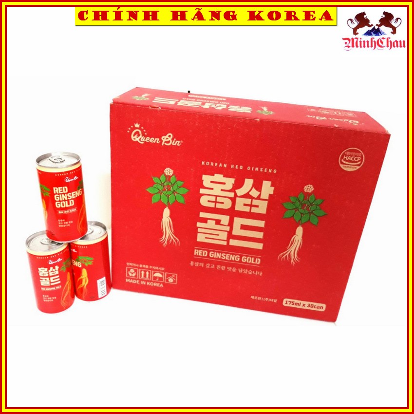 Nước Hồng Sâm 30 Lon Queen Bin Cao Cấp Hàn Quốc, minhchau