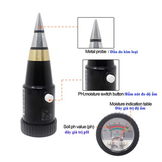 máy đo xác định giá trị pH và độ ẩm đất